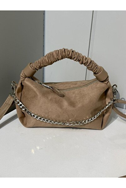 na nura collection Mink Women's Suede Chain Drawstring Handle Hand and Should...