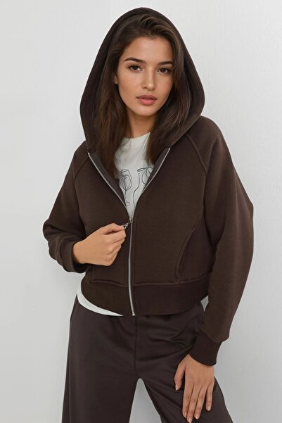 Hiccup Rahat Kesim Kapüşonlu Fermuarlı Hoodie
