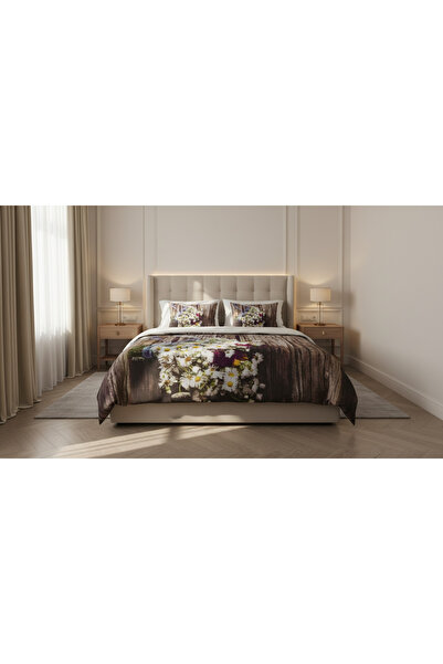 AL-SARIHI GROUPS طقم لحاف تركي قطن 6 قطع ثلاثي الأبعاد