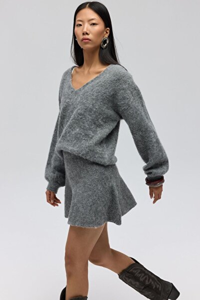 Hiccup MAI STUDIOS Nordis Knitwear Fusta Mini cu Voluri