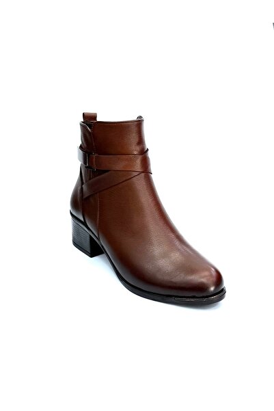İYİSİNDEN SHOES Hakiki Deri Kısa Kadın Bot – Az Ökçeli, Fermuarlı, Sıcak Asta...