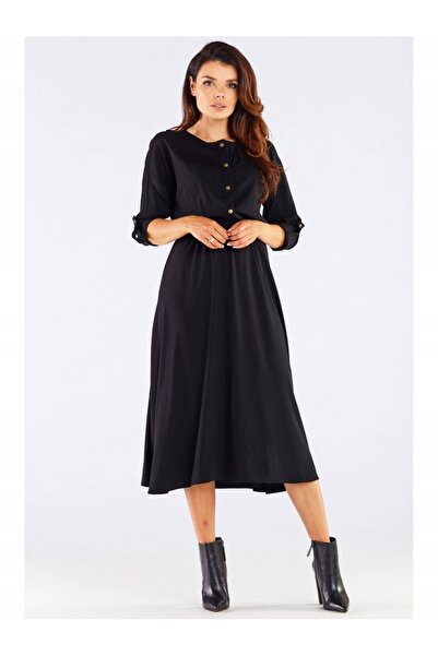 Awama Dress A452 - Black - S