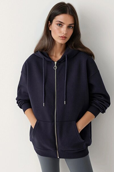 Hiccup Світшот з капюшоном, кишенями та блискавкою Busem Collection