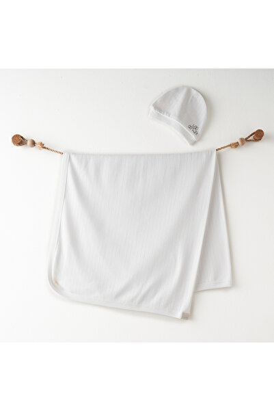 andywawa Baby Blanket Hat Set Blanket Hat Set 85X90 Hello Elephant