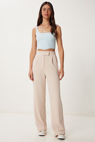 Hiccup ISTANBUL high-waisted textured Palazzo Pants