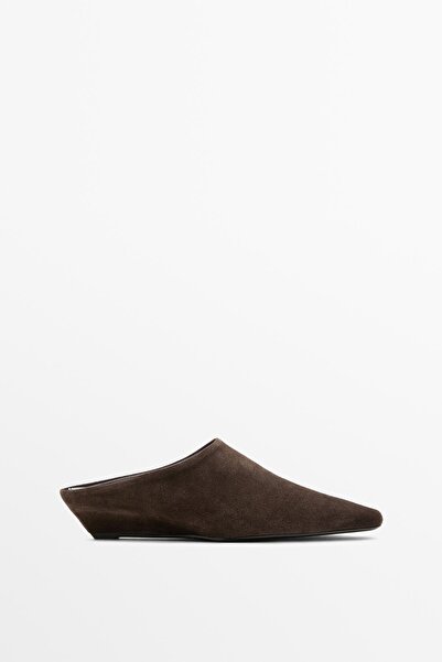 Massimo Dutti Arkası açık topuklu ayakkabı