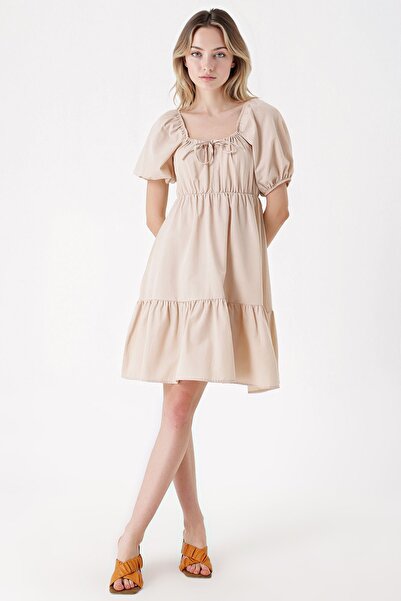 Hiccup Rochie evazată din poplin BDART