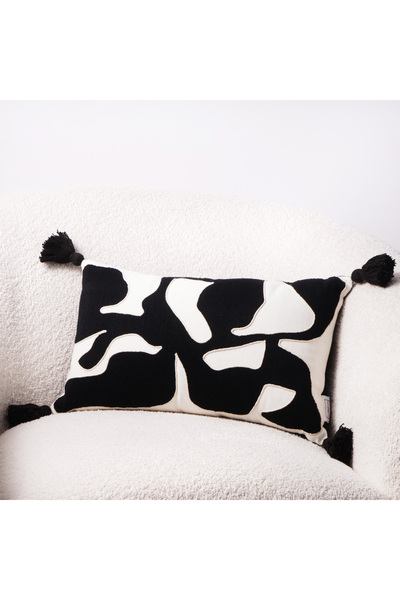 Boutique Blanche cotton abstract cushion 30*50cm