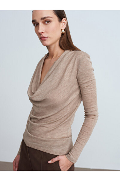 Dilvin 32595 Degaje Collar Top-Vizon M.