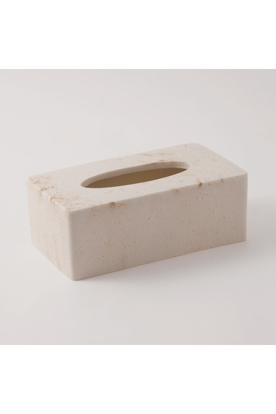 homez Polyresin Tissue Cover Box, Beige 25.5*14*10Cm