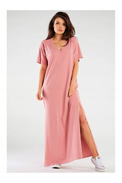 Awama Dress M256 - Pink - S/M