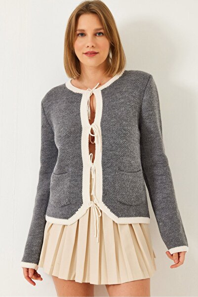 Hiccup Bianco Lucci front knot cardigan