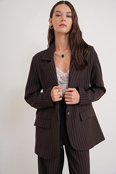 Hiccup MIXRAY Striped Oversize Blazer