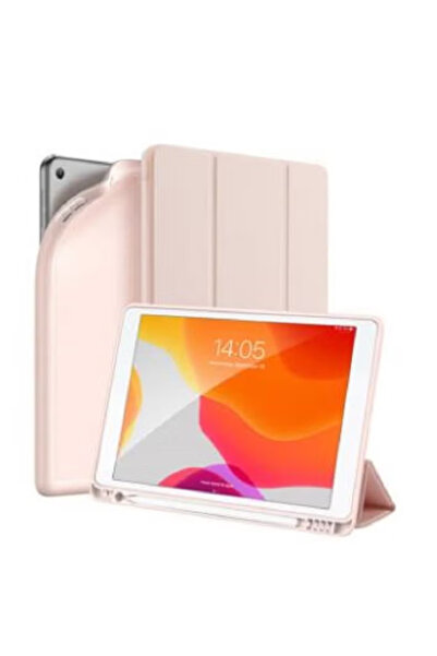 Primo Plus غطاء حماية لجهاز آيباد من آبل مقاس 10.2 بوصة، لون وردي