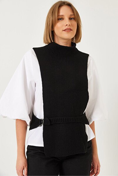 Hiccup Bluză cu legături laterale Bianco Lucci