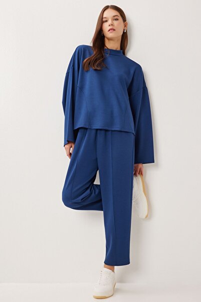 Hiccup ISTANBUL Set din două piese cu bluză cu guler rotund și pantaloni drep...