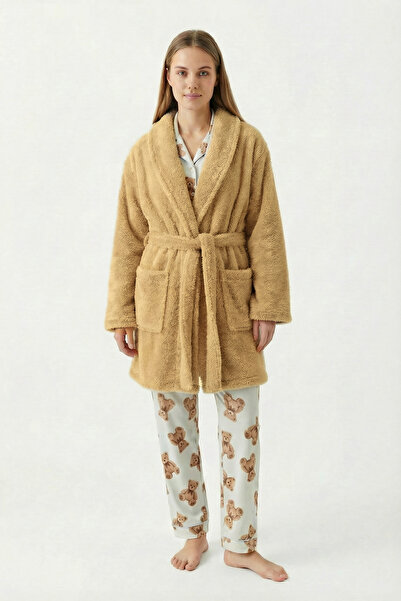 Sevim Shawl Collar Wellsoft Dressing Gown & Plush Bathrobe-Soft, Fleece Unise...