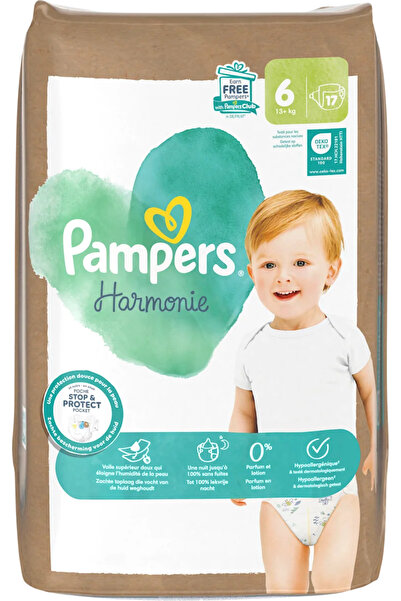 Prima Pampers Harmonie Bebek Bezi 6 Numara (13+ kg) – 17 Adet