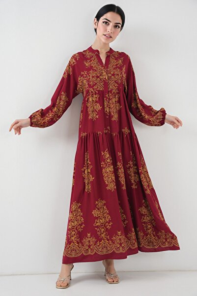 Hiccup فستان ماكسي من BDART بتصميم V-Neck مع أزرار