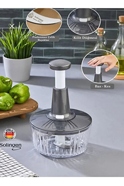 VESTA Concept Solingen 3 Bıçaklı Basmalı El Rondosu - Doğrayıcı, Blender - St...