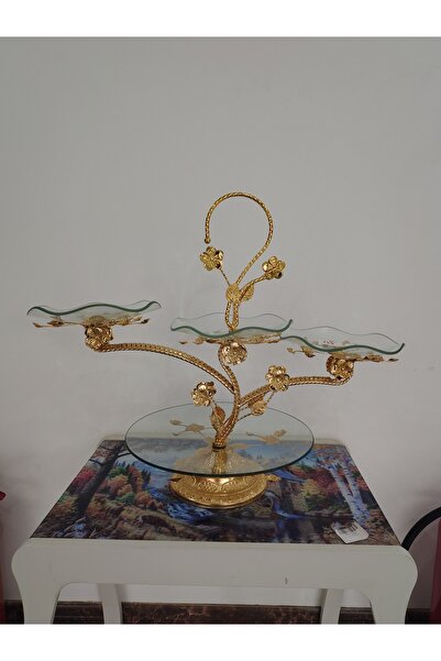 Tohfah Glass gilded hostess C020/4