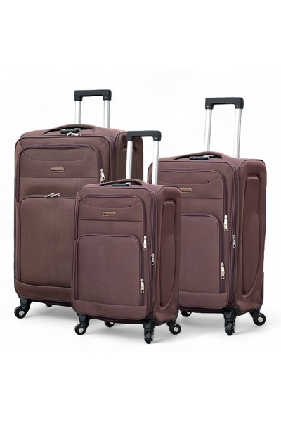 ZAAPPY Soft Material 3PCS Set(20/24/28 Inch) Luggage Lightweight, Secured Loc...