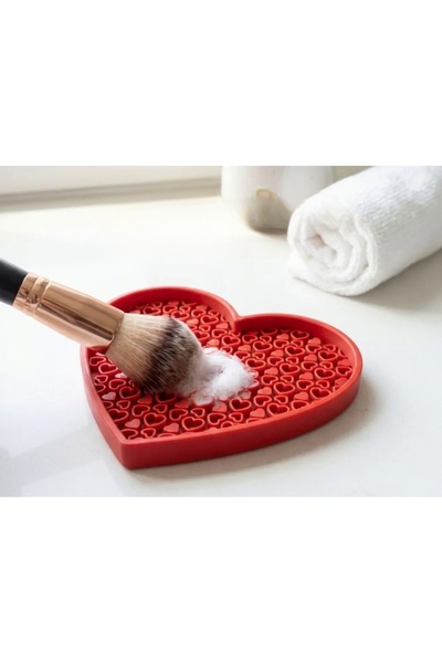 DU&ER Heart-Themed Makeup Brush Cleaning Tool – Practical Brush Cleaner