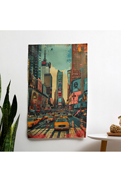 PaintedAnarchy غطاء حائط بتصميم مشهد المدينة على طراز البوب آرت - ظهر من القط...