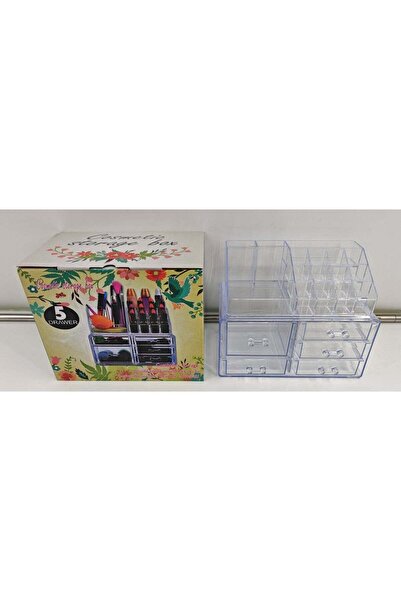Türkiye Transparent Makeup Storage Organizer for Vanity Desk Modern clear cos...