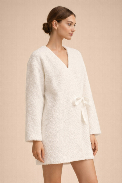 Kirazgym Buklet Kimono Side Tie - White