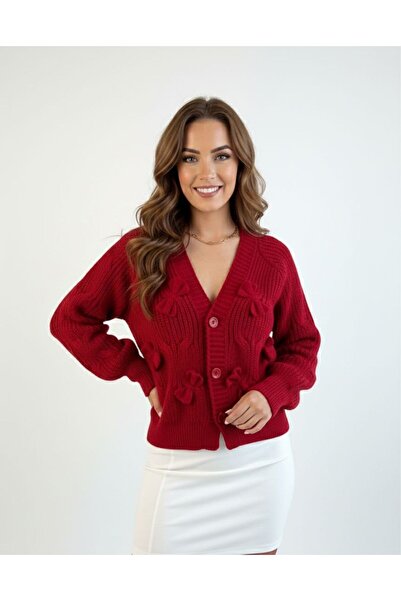 hidafashion Kuredele Detailed Buttoned Cardigan