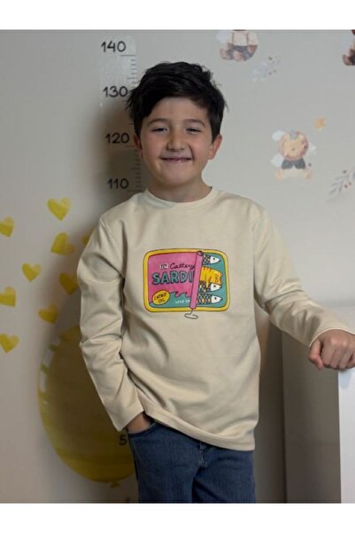 Mir KidsClup تي شيرت بأكمام طويلة من قماش الإنترلوك للجنسين