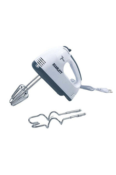 SCARLETT Electric Mixer 300 W – 7 Speeds, Compact and Silent, White