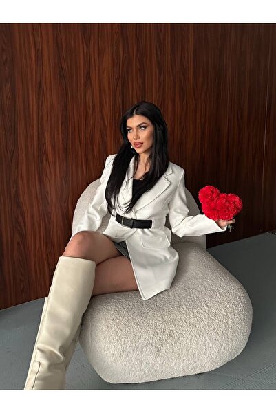 Ekim Store Belted Waist Blazer Jacket