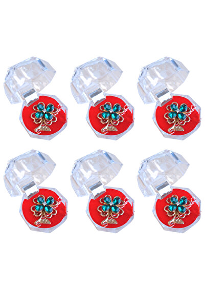 HYVESTO Set 6 Bratari Martisor Floricica Aurie cu Cristale Verzi - Brose Eleg...