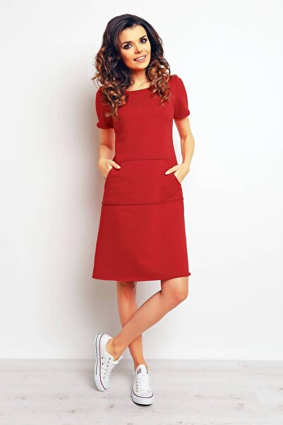 Awama Sukienka M073 - Red - S