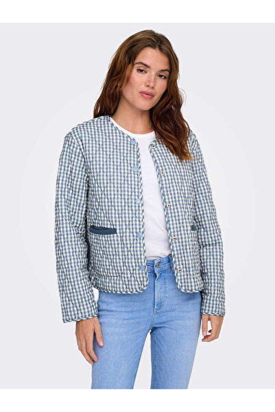 ONLY Onlbill Life Rev Quilted Jacket Cc Otw Women's Blue Coat - 15361375