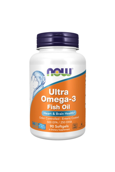 Now Ultra Omega-3 & Brain Support Supplement - GMO free, gluten free