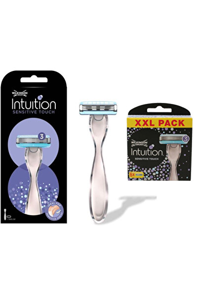 Wilkinson Sword Lama de ras pentru femei Sword Intuition Sensitive Touch cu 3...