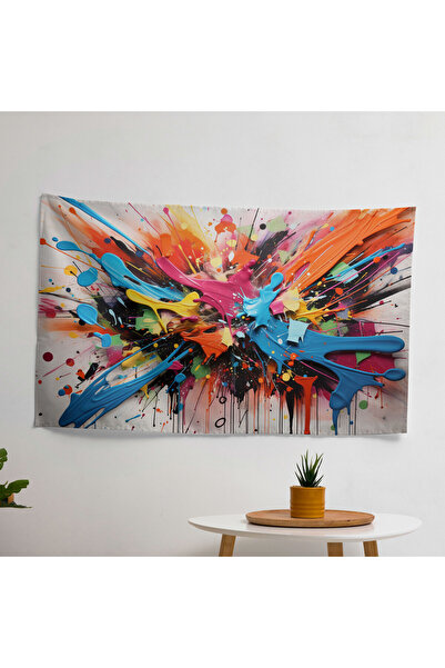 PaintedAnarchy Colorful Urban Graffiti Culture Wall Covering - 100% Cotton Ba...