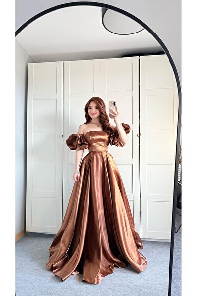 AYŞENUR DİNÇER Barbie princess Abiye Kahverengi