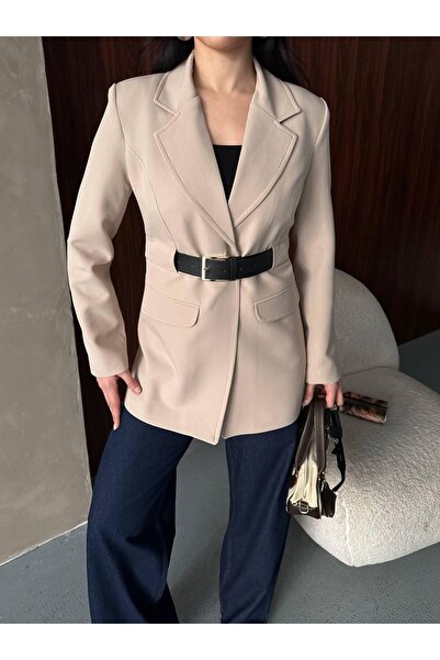 Ekim Store Belted Waist Blazer Jacket
