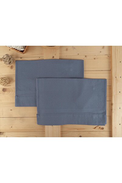 Baveno Cotton 2-Piece 40X60 cm Waffle Textured Modern Hand & Kitchen Towel Set