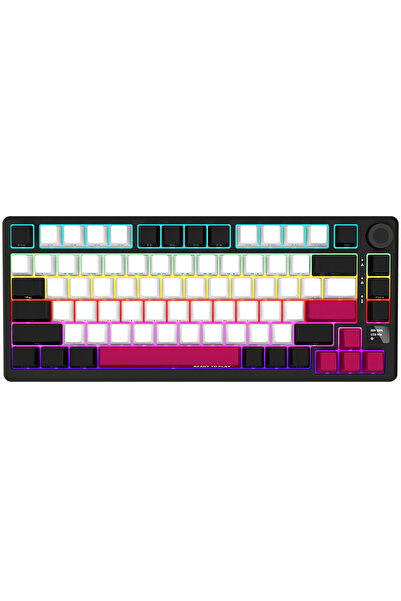 Other LORGAR Wireless Gaming Keyboard, 75% Mechanical, Black and Red, EN Layout