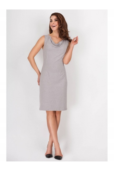 Awama Dress A090 - Gray - M
