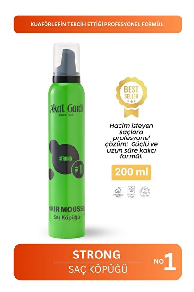Saç Köpüğü Strong No:1 Yeşil 200 ml