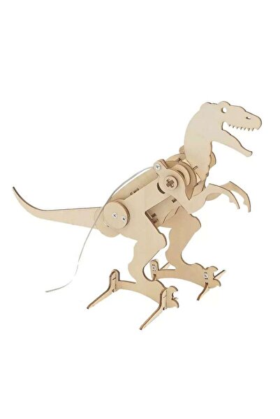 TeTea Jucarie Educationala Tetea, Kit lemn STEM, dinozaur T-Rex