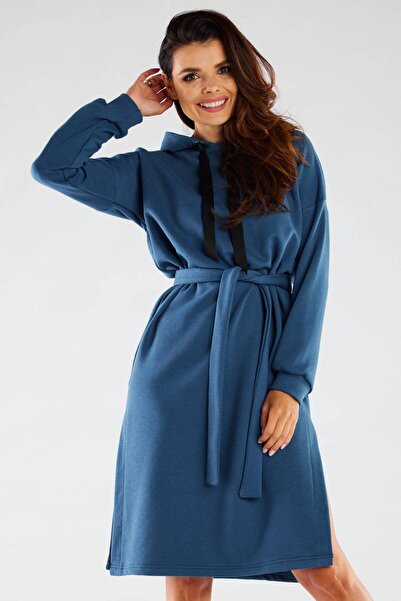 Awama Dress M269 - Blue - S/M