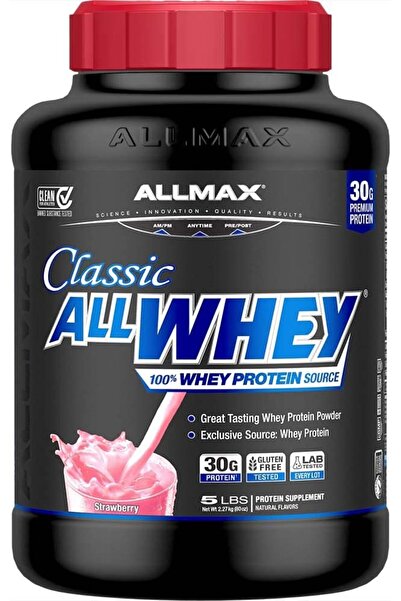 ALLMAX Nutrition ALLMAX CLASSIC ALLWHEY 5lbs Strawberry Flavor