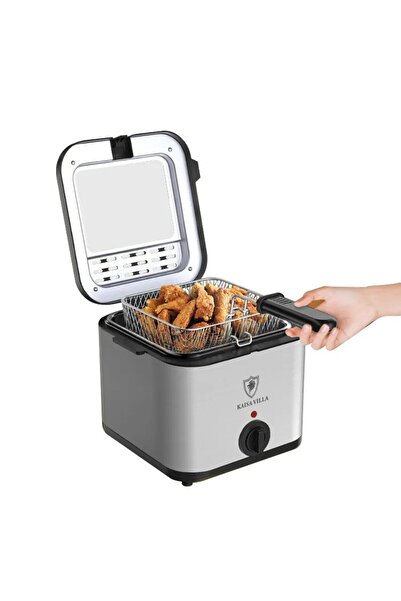 NO BRAND Oil Fryer, Power 2000W, Stainless Steel, Viewing Window, Capacity 2.5 L